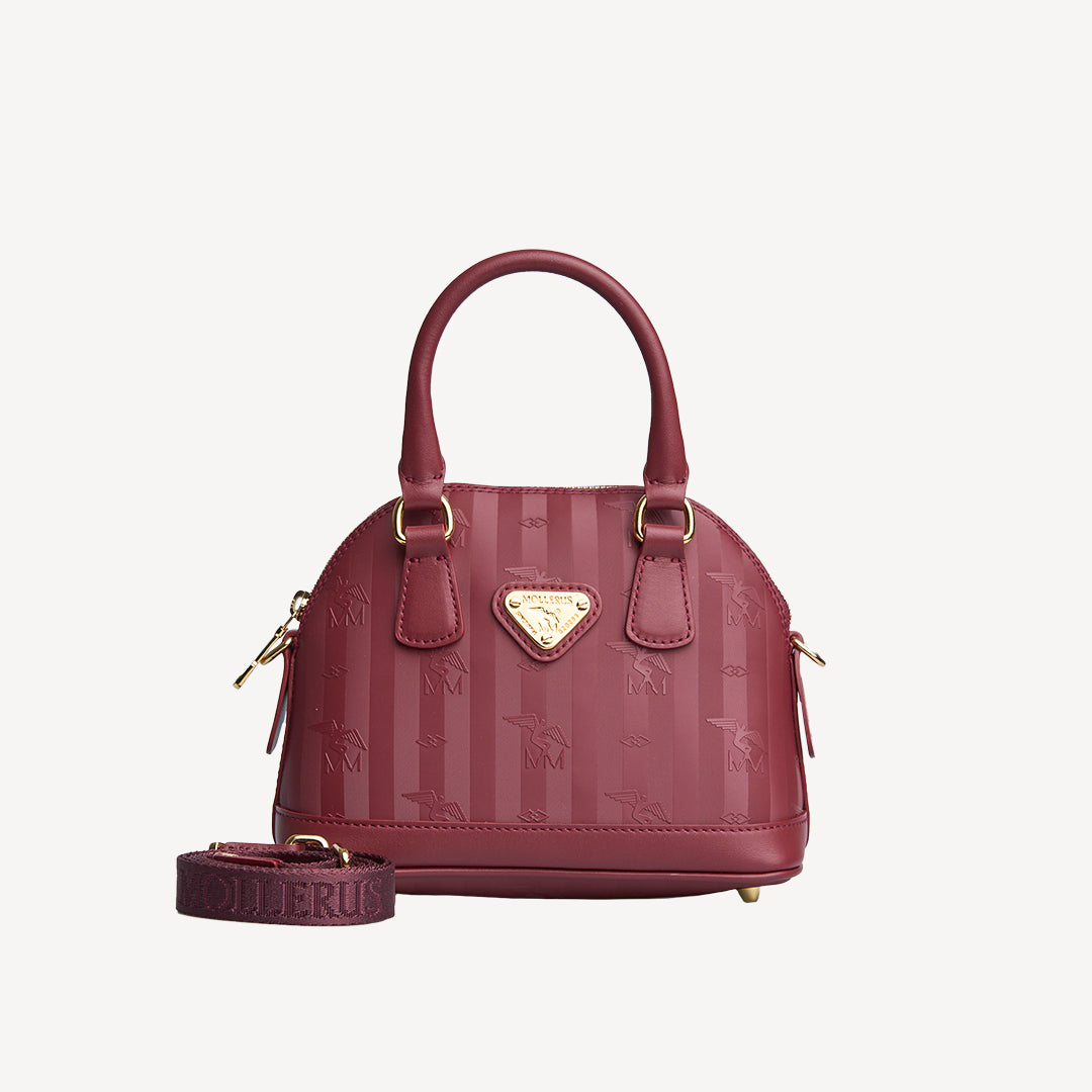 OETWIL | Handtasche Mollerus antique rot/gold - frontal
