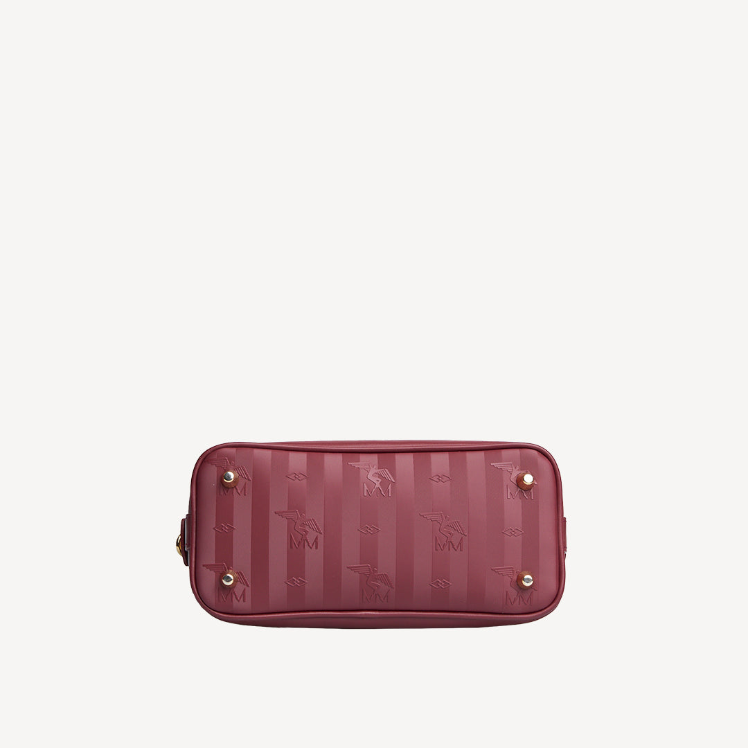 OETWIL | Handtasche Mollerus antique rot/gold - von unten