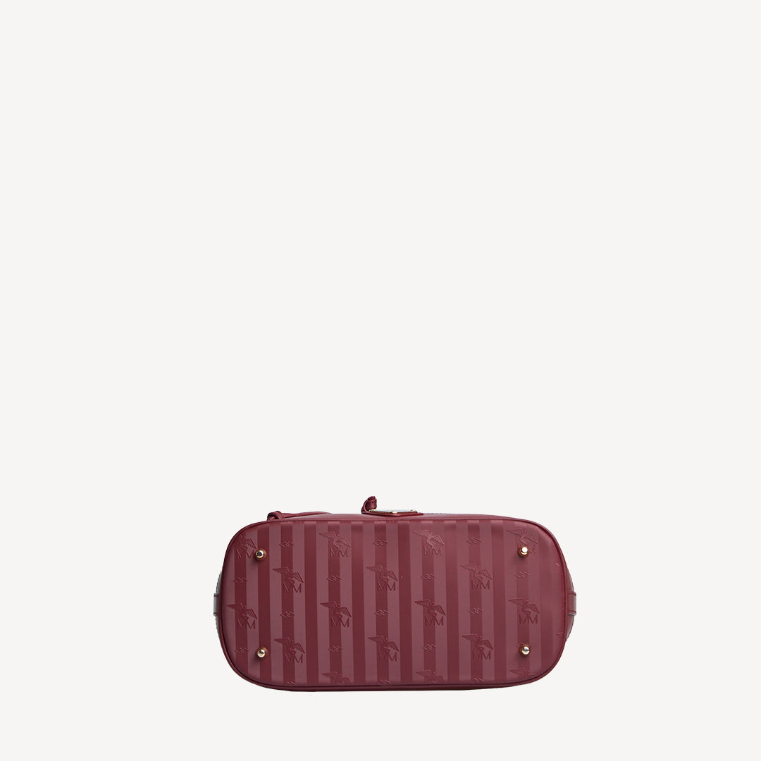 NIESEN | Beuteltasche Mollerus antique rot/gold - von unten