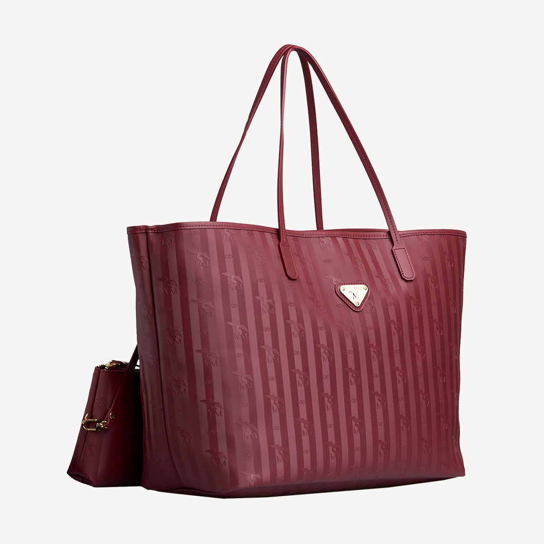 ZUERICH | Shopper Mollerus antique rot/gold - seitlich