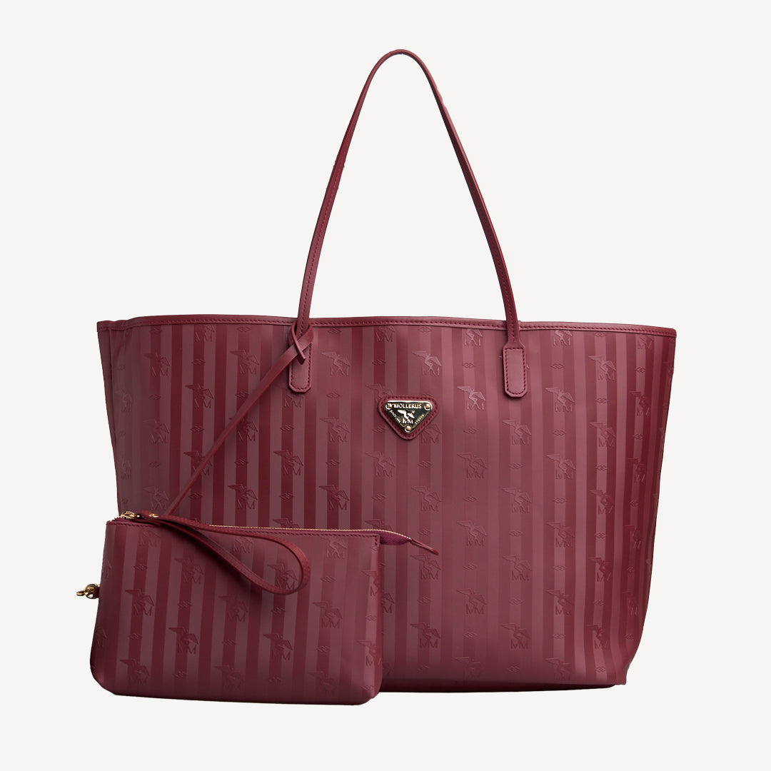 ZUERICH | Shopper Mollerus antique rot/gold - frontal