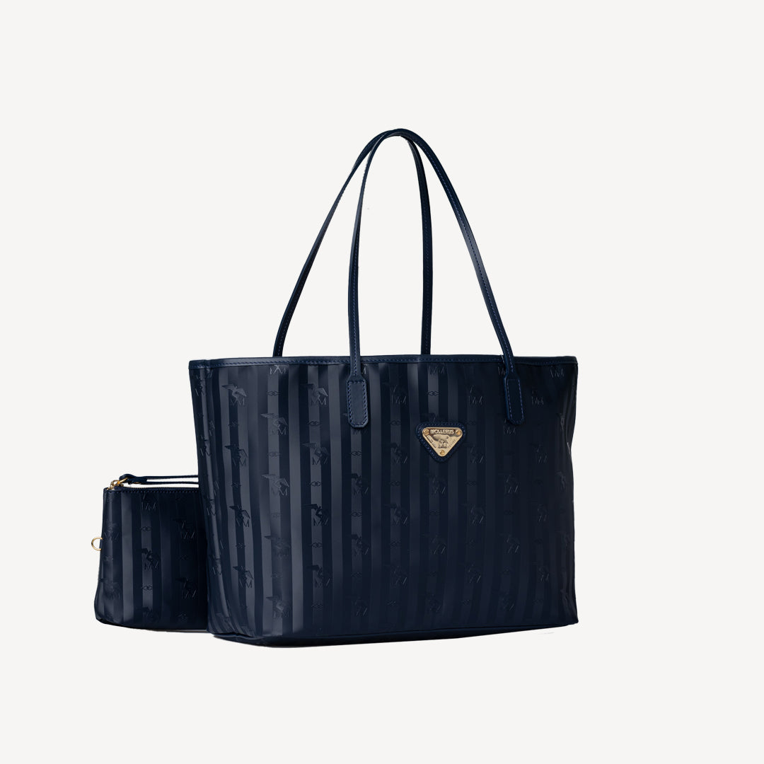 BERN | Shopper space blau/gold - closeup