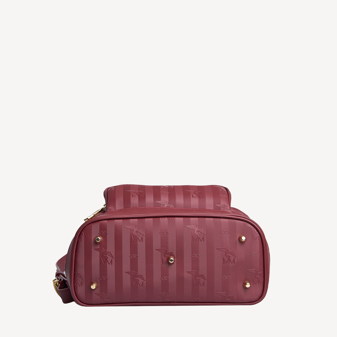 BRUGG | Rucksack antique rot/gold  - von unten