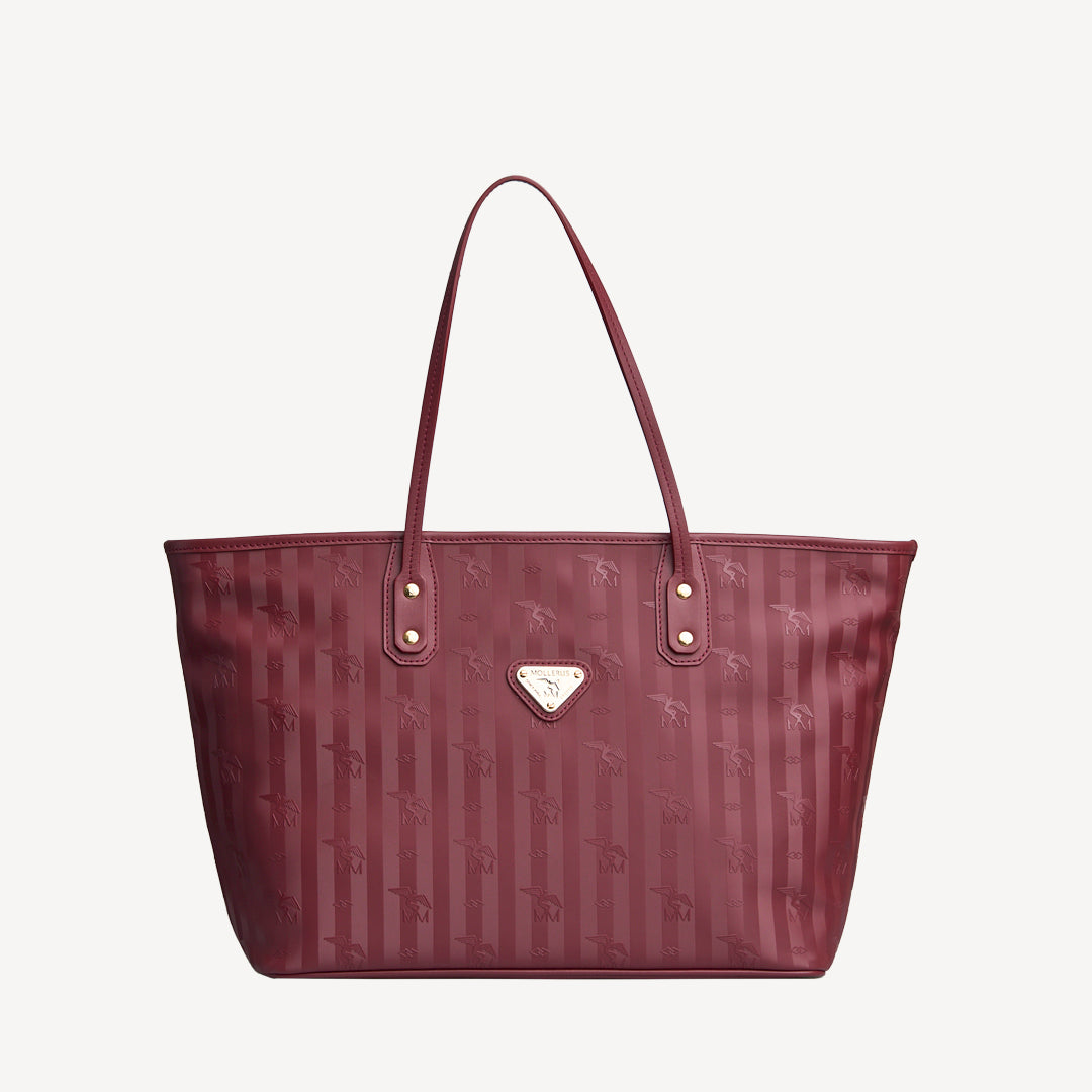 WINTERTHUR | Shopper Mollerus mit Reissverschluss antique rot/gold - FRONTAL