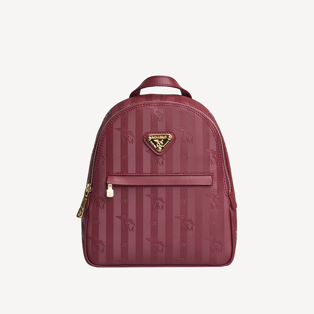 MOLLIS | Rucksack Mollerus antique rot/gold - Frontal