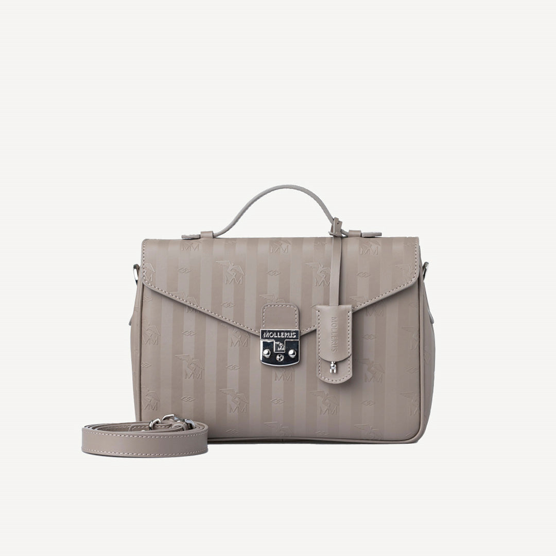 MARLY | Umhängetasche Mollerus taupe grau/silber