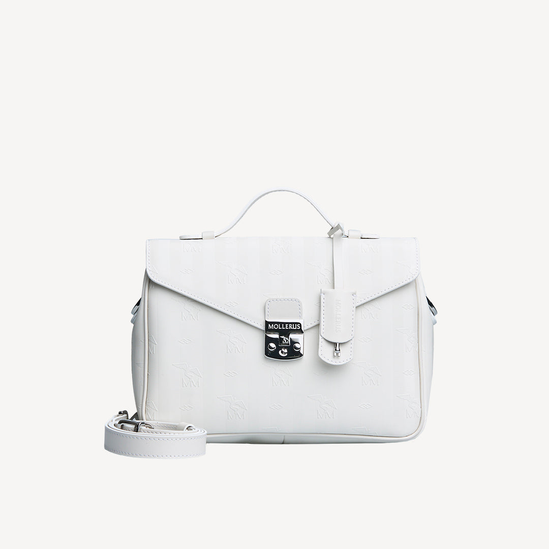 MARLY | Umhängetasche Mollerus snow weiss/silber - FRONTAL