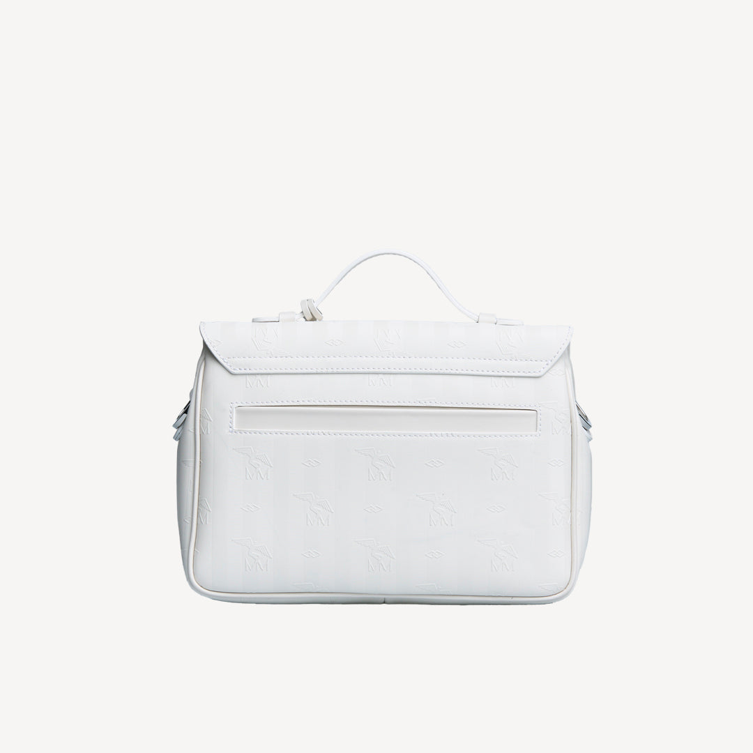 MARLY | Umhängetasche Mollerus snow weiss/silber - von hinten