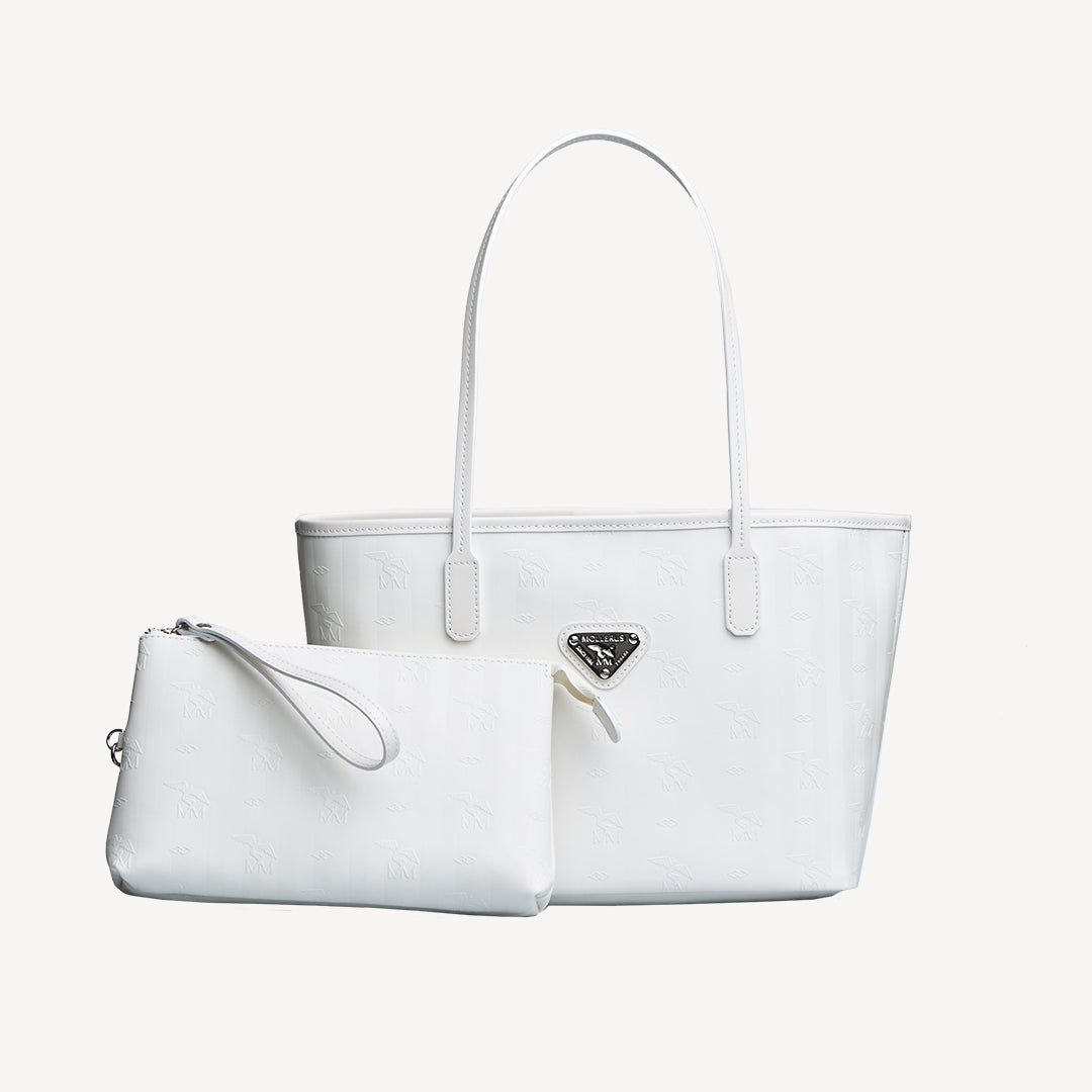 GENF | Shopper snow weiss/silber - FRONTAL