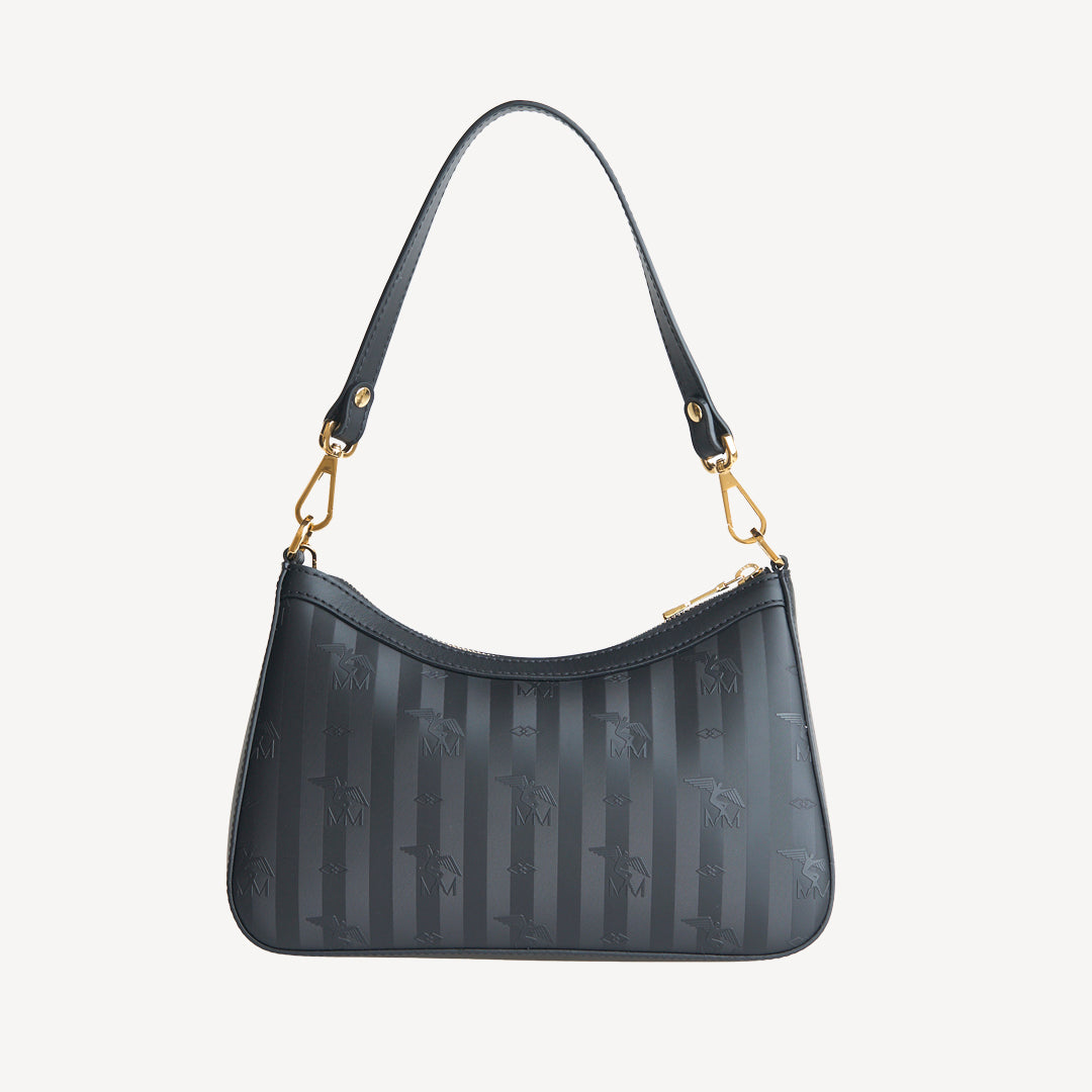 CASTIEL | Schultertasche Mollerus classic schwarz/gold - von hinten