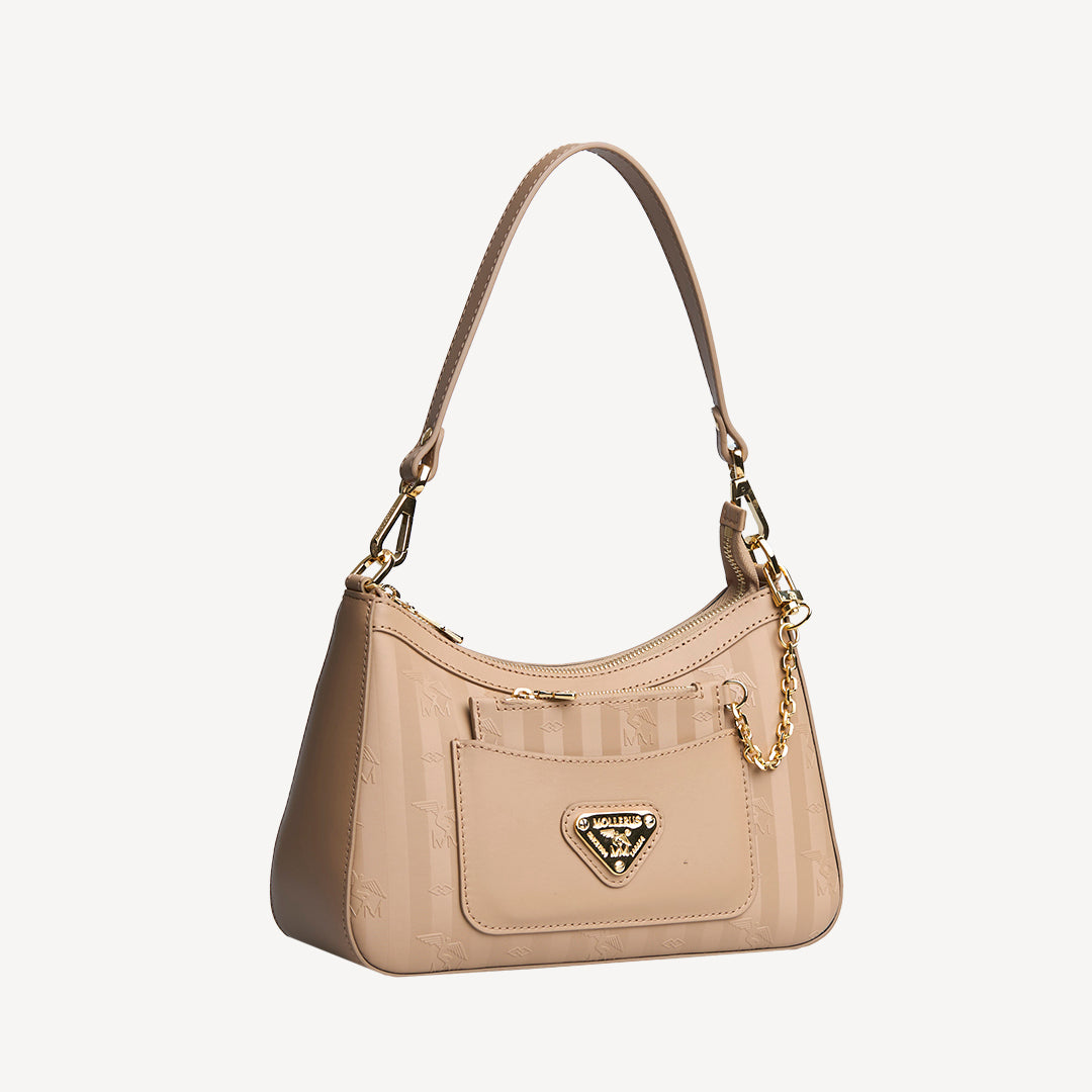 CASTIEL | Schultertasche Mollerus cappuccino beige/gold - setilich