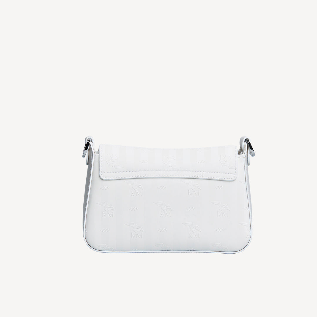 NOVILLE | Umhängetasche Mollerus snow weiss/silber - von hinten