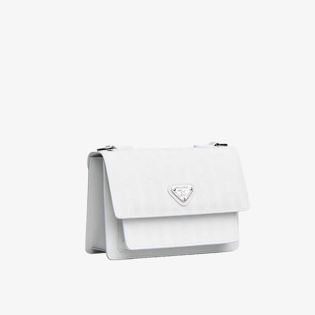 URSY | Umhängetasche Mollerus snow weiss/silber