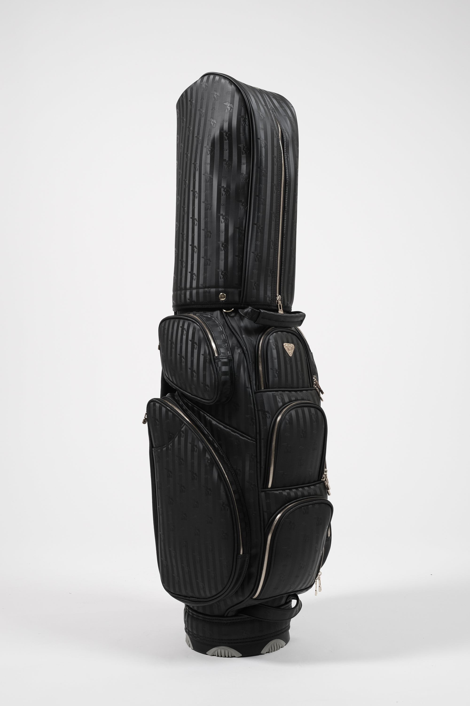 EAGLE | Golfbag Mollerus schwarz/silber - frontal