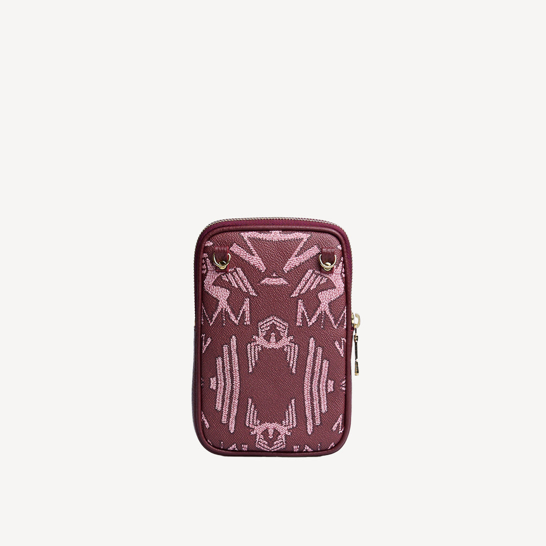 WILDHORN | Handyportemonnaie Maze bubble antique/gold - von hinten