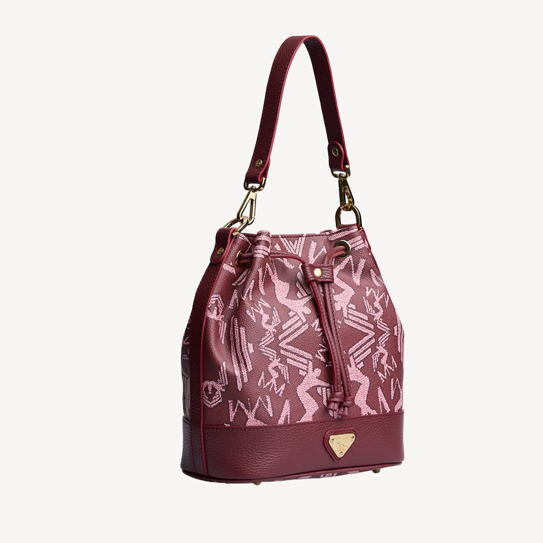 SION | Beuteltasche Maze bubble antique/gold - seitlich