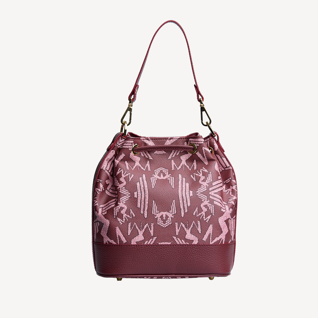 SION | Beuteltasche Maze bubble antique/gold - von hinten