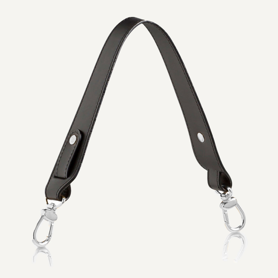 PLUTO | Schulterriemen Mollerus classic schwarz/silber