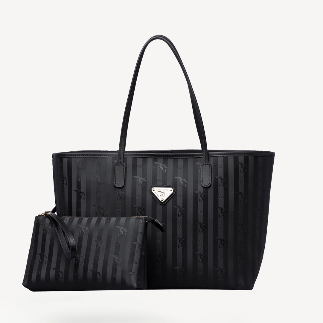 BERN | Shopper Mollerus classic schwarz/silber - frontal