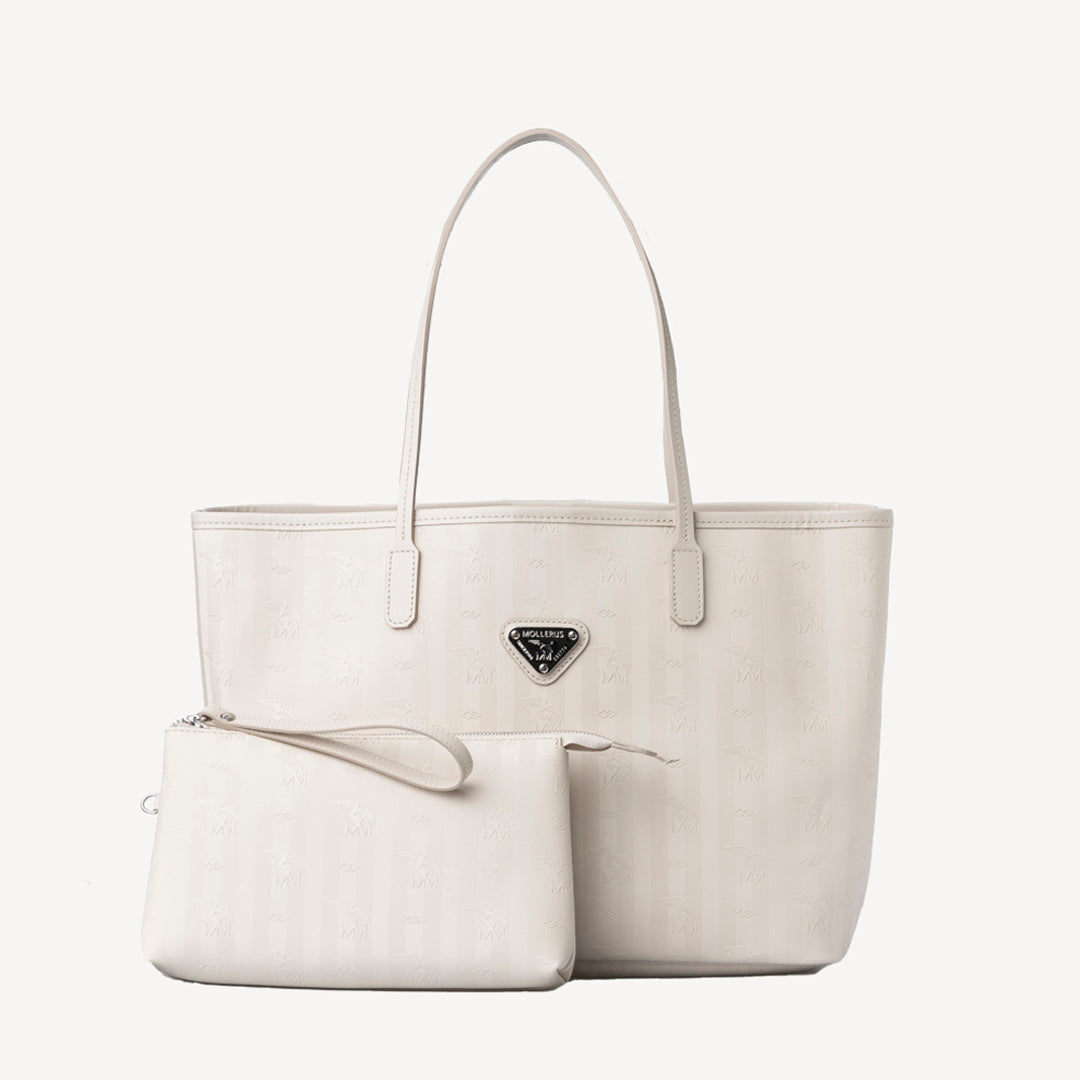 BERN | Shopper Mollerus pearl weiss/silber - frontal