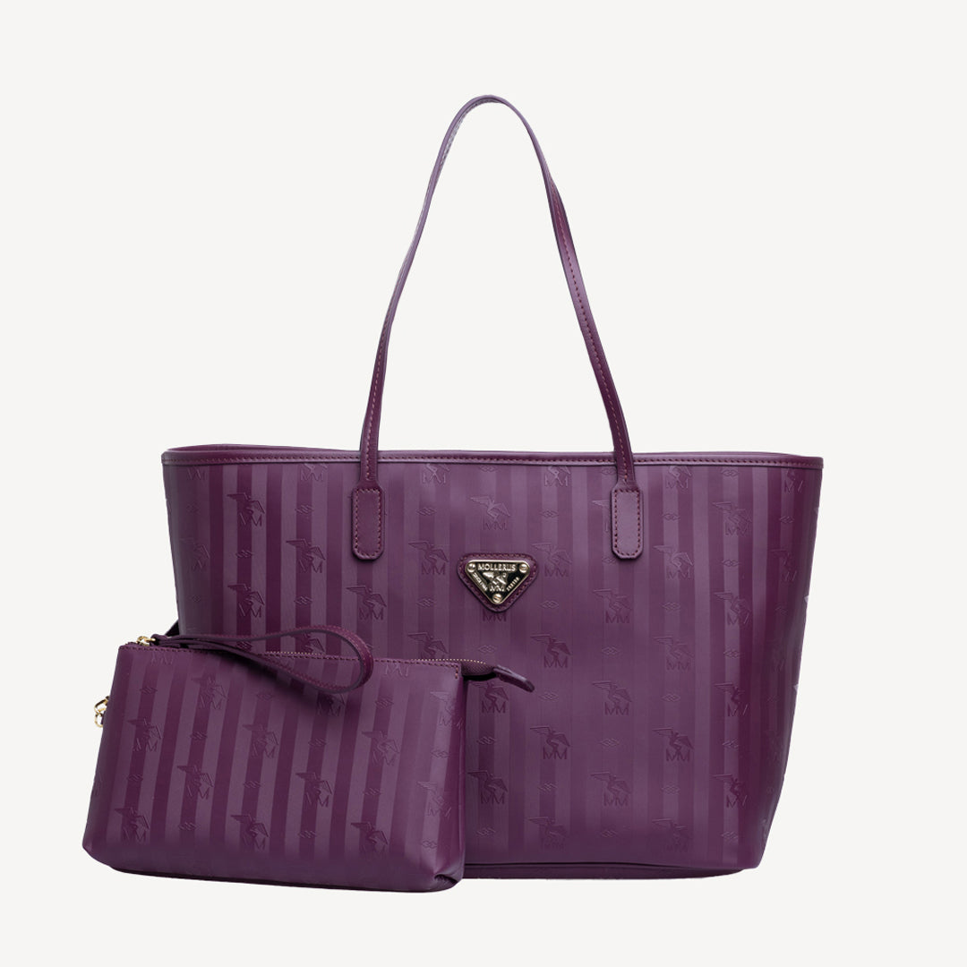 BERN | Shopper Mollerus plum violette/gold - frontal