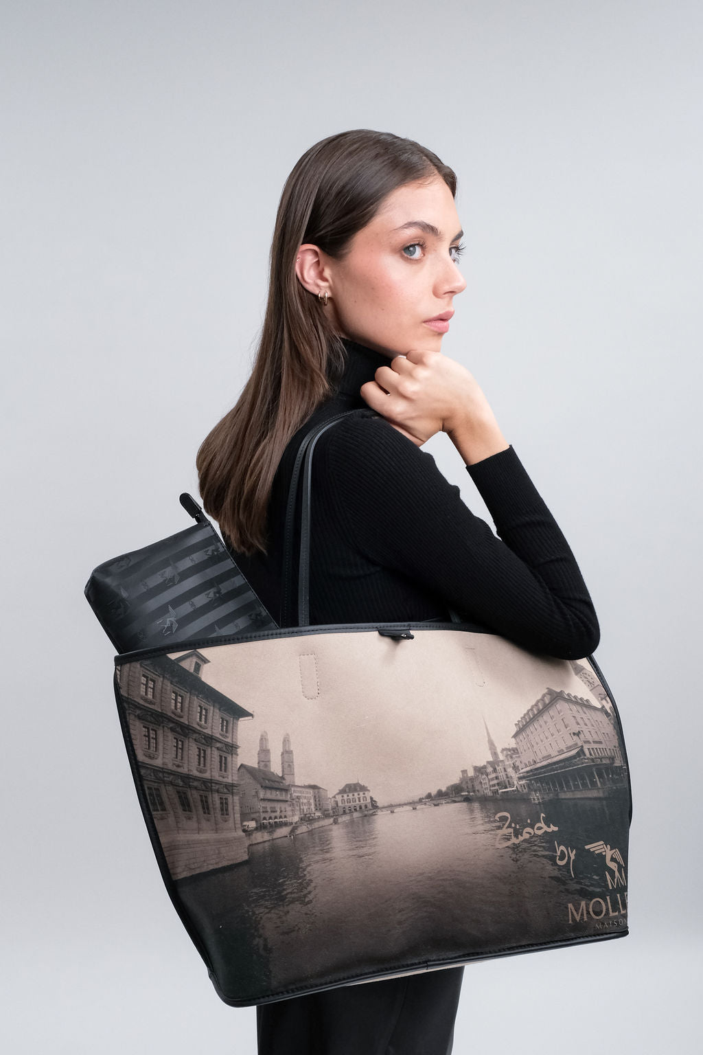 ZUERICH | Shopper Mollerus city classic schwarz/gold