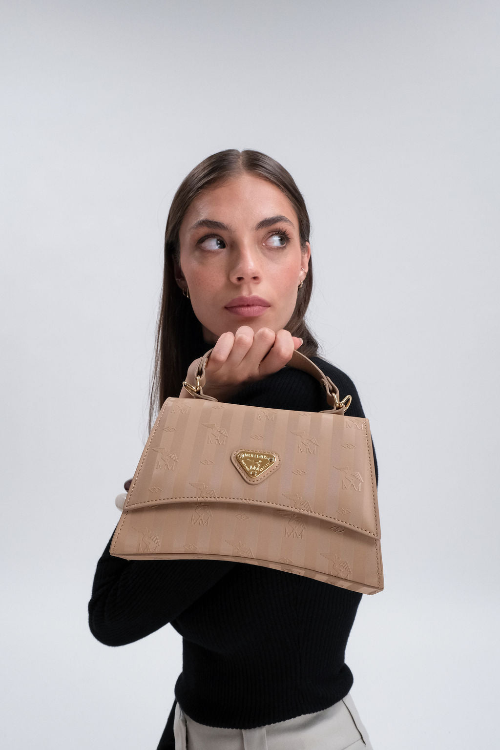 ROMONT | Umhängetasche Mollerus cappuccino beige/gold