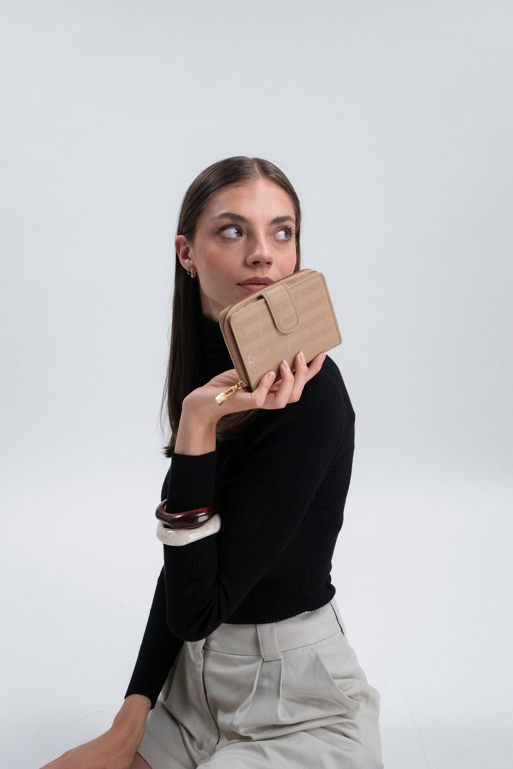 SAENTIS | Portemonnaie Mollerus cappuccino beige/gold