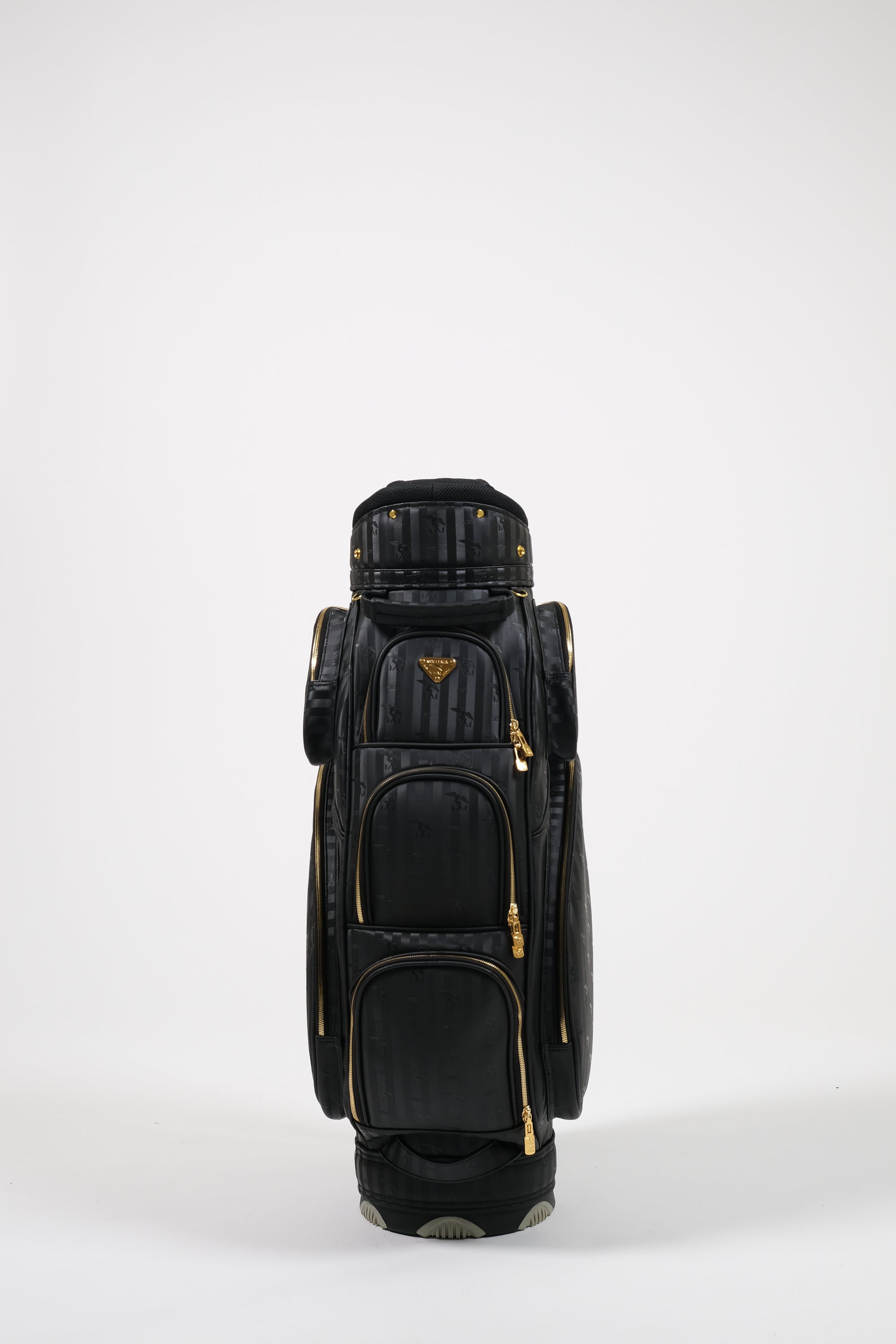 EAGLE | Golfbag Mollerus schwarz/gold - frontal