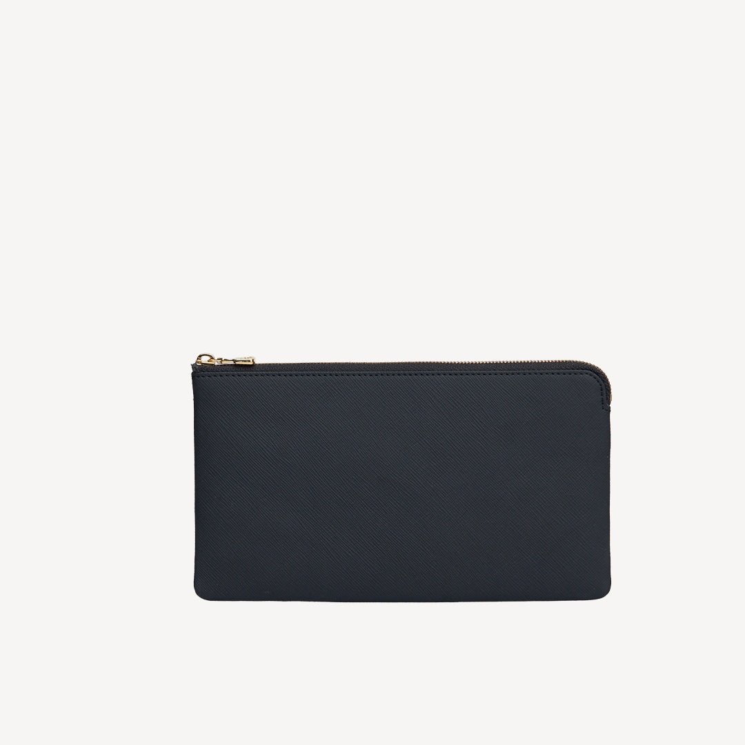 PIZ ELA | Necessaire Mollerus Apfelleder schwarz/gold