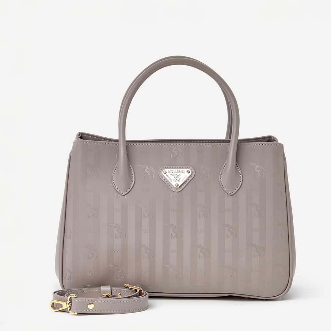 DONAT | Handtasche Mollerus taupe/gold - frontal