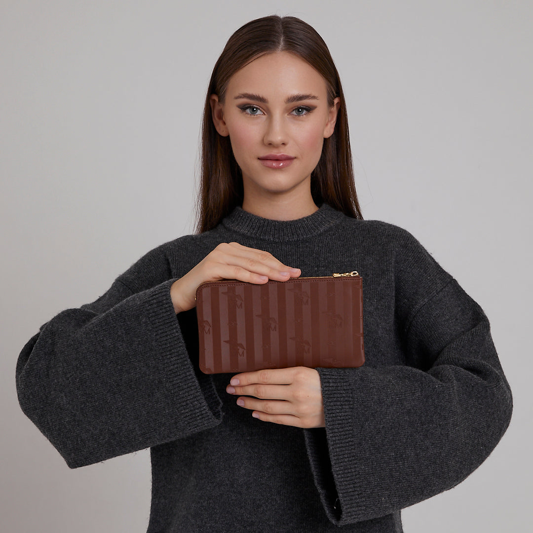 Piz Ela | Pochette hazelnut braun/gold