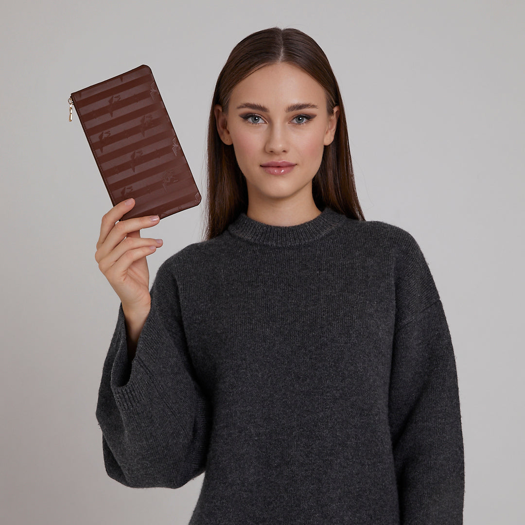 Piz Ela | Pochette hazelnut braun/gold