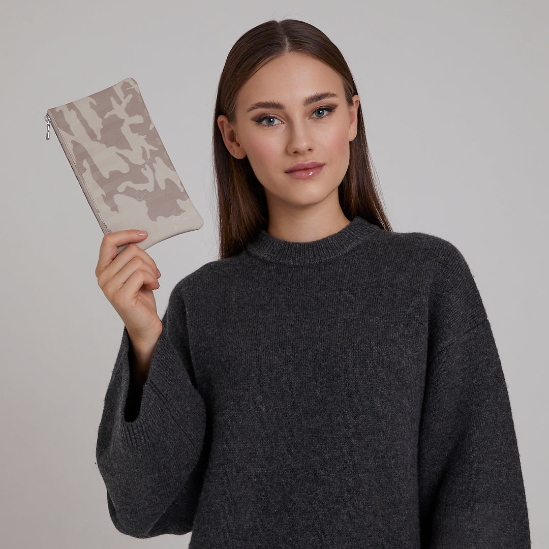 Piz Ela | Pochette camouflage/silber