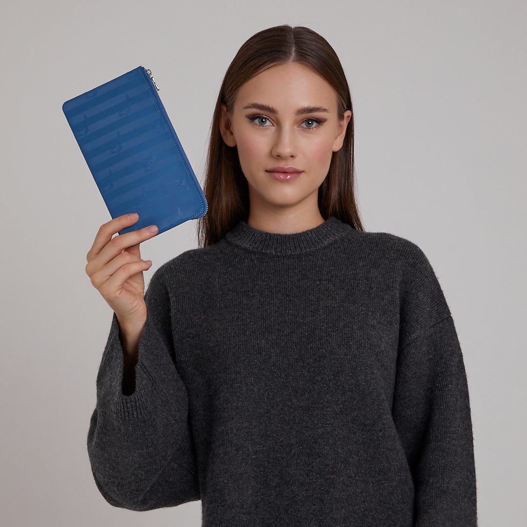 Piz Ela | Pochette royal blau/silber
