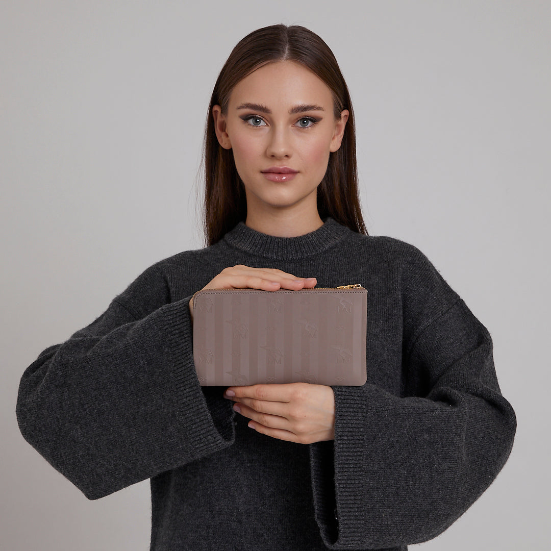 Piz Ela | Pochette taupe/gold