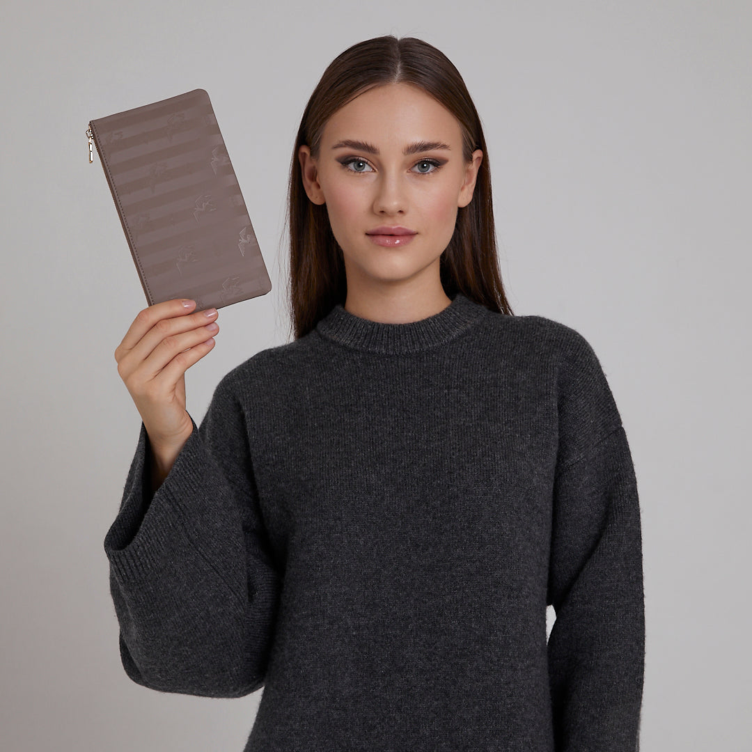Piz Ela | Pochette taupe/gold