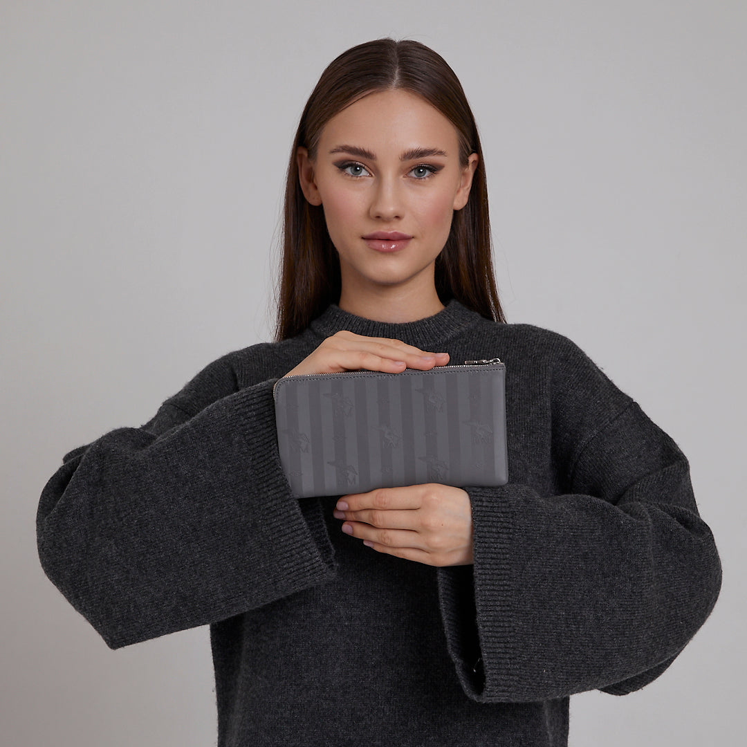 Piz Ela | Pochette elephant grau/silber