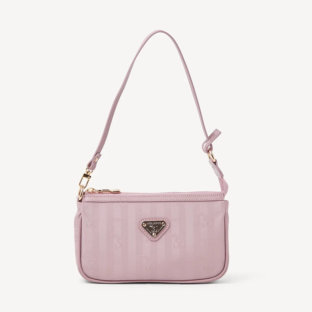 MISSY | Schultertasche Mollerus rosé/gold - frontal