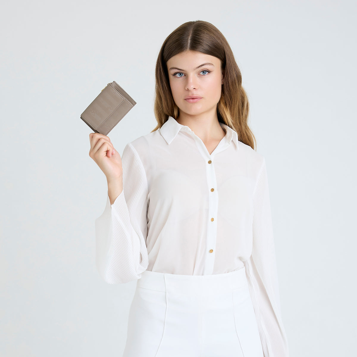 BUIN | Credit card holder Mollerus taupe grey/gold