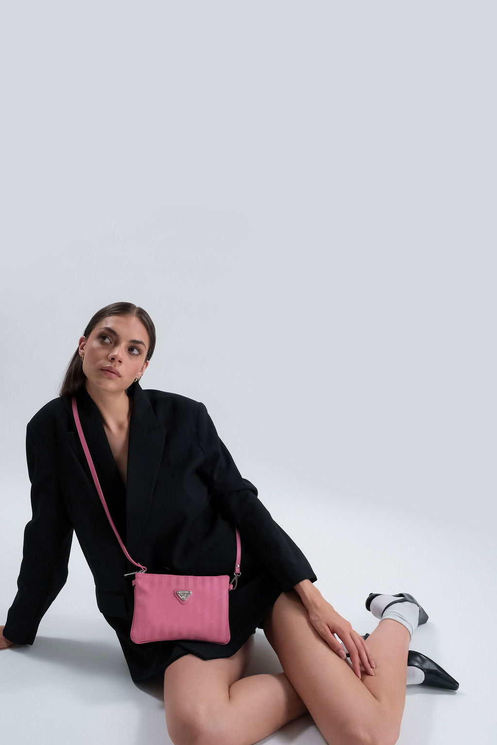 TAMINS | Umhängetasche bubble pink/silber - frontal
