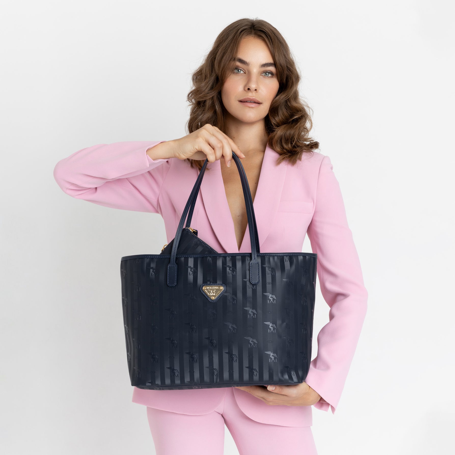 BERN | Shopper space blau/gold - frontal