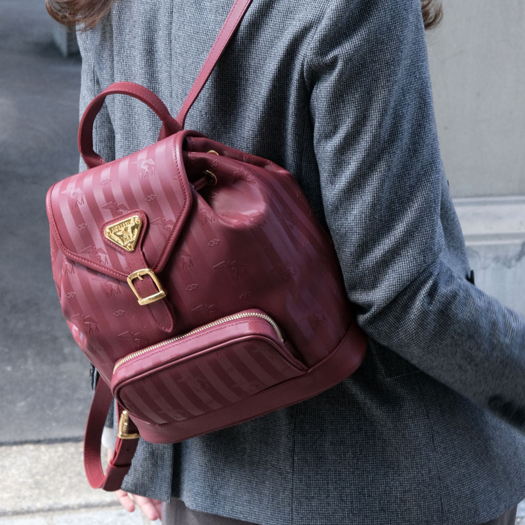 BRUGG | Rucksack Mollerus antique rot/gold - frontal