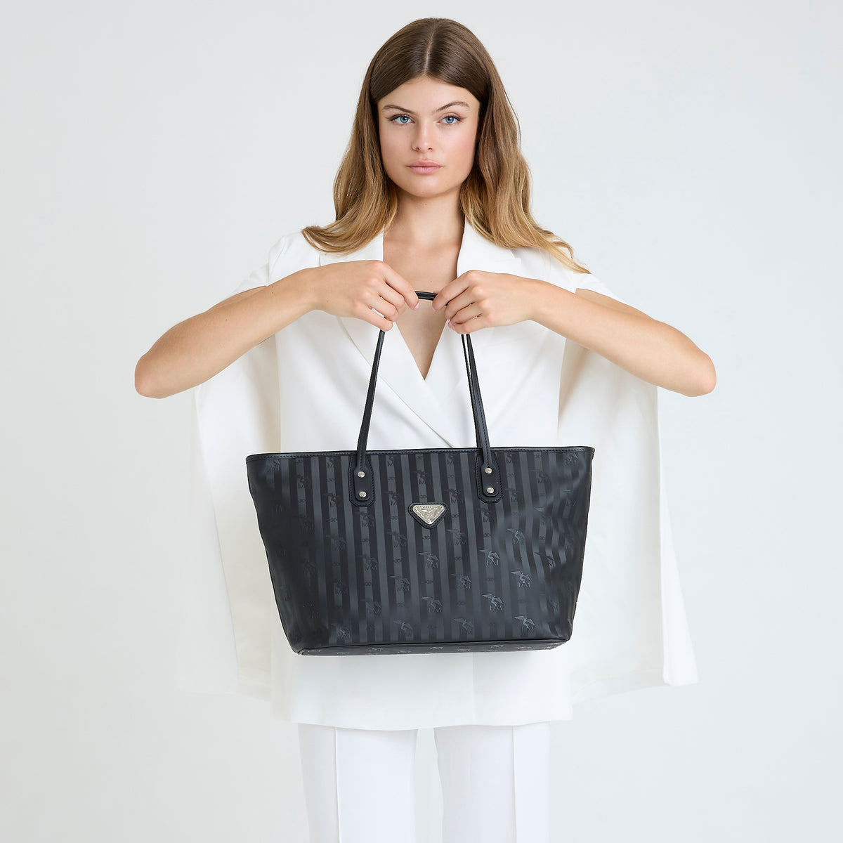 WINTERTHUR | Shopper Mollerus mit Reissverschluss classic schwarz/silber