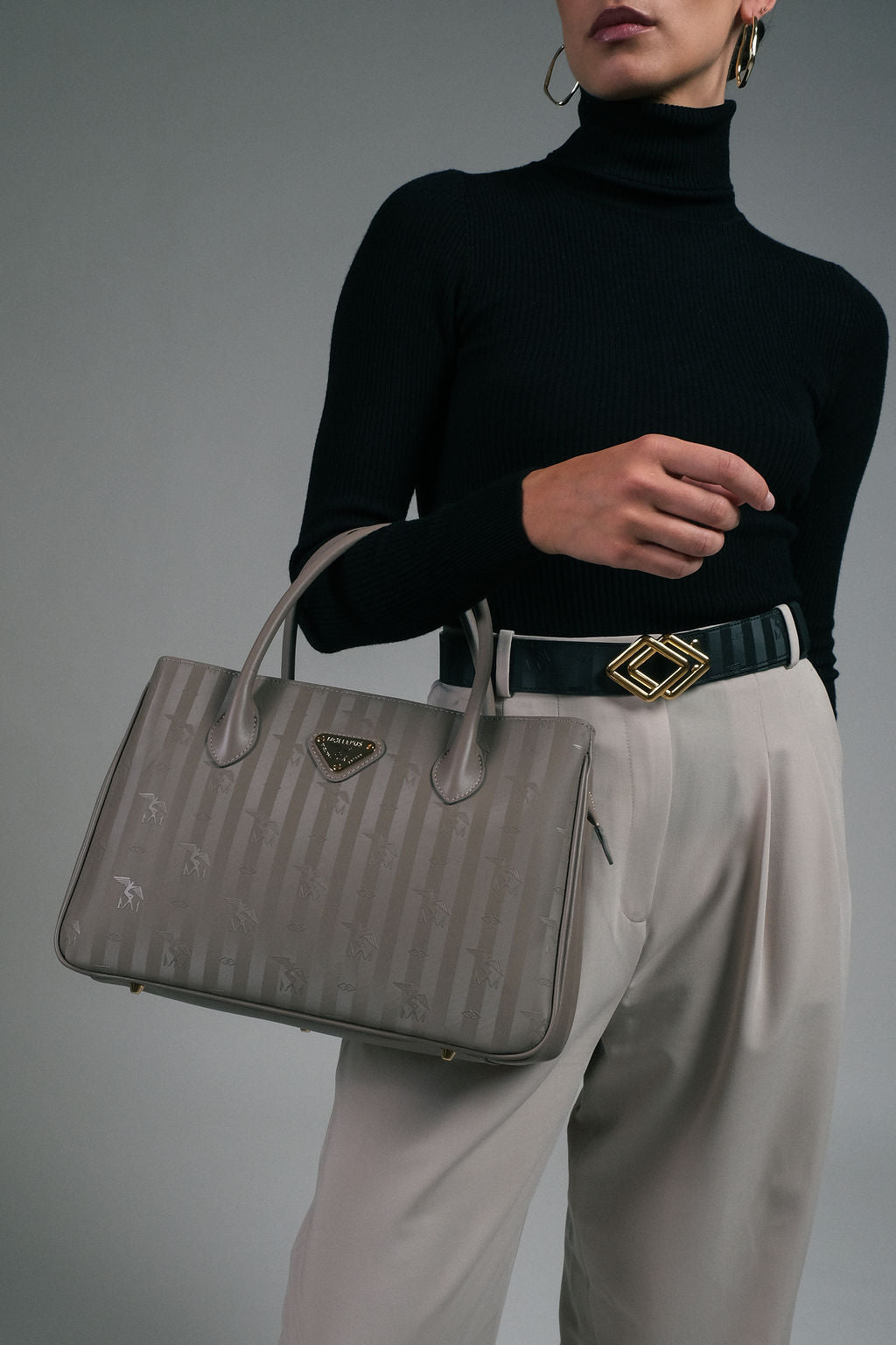 DONAT | Handtasche Mollerus taupe/gold