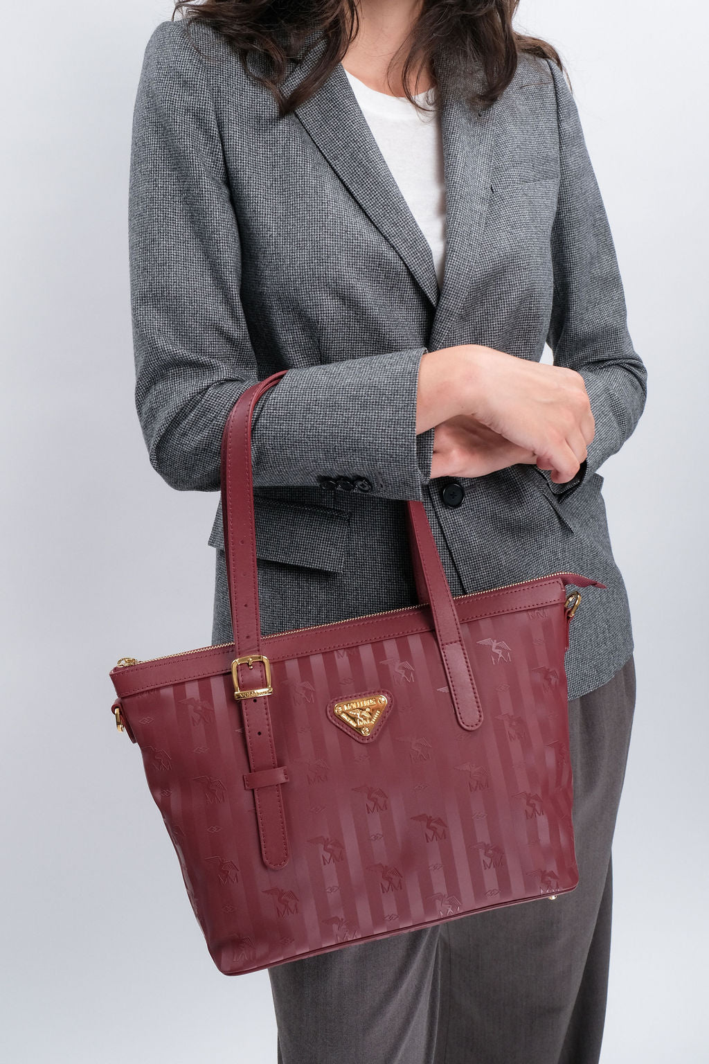 VALLON | Shopper Mollerus antik rot/gold
