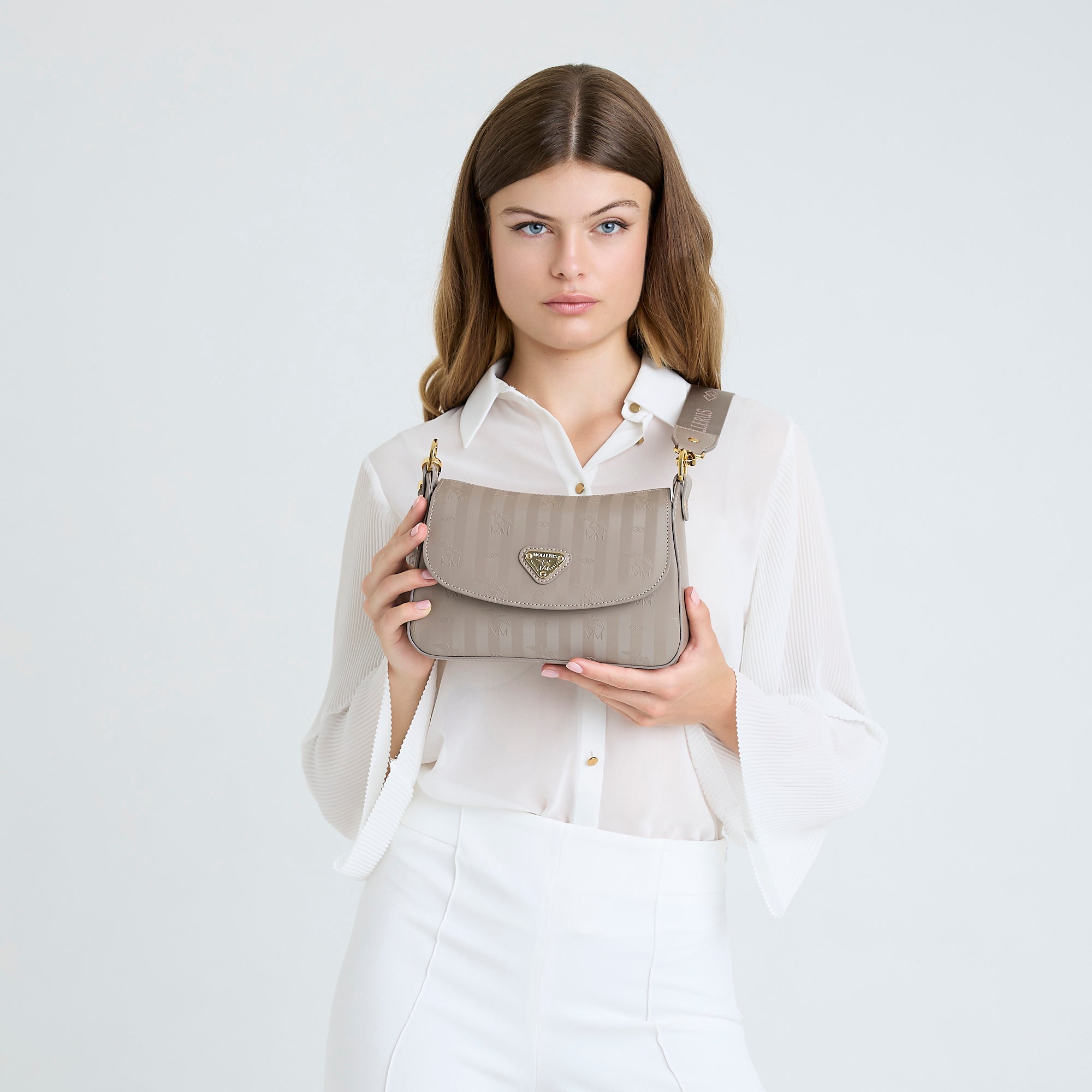 NOVILLE | Shoulder bag Mollerus taupe grey/gold