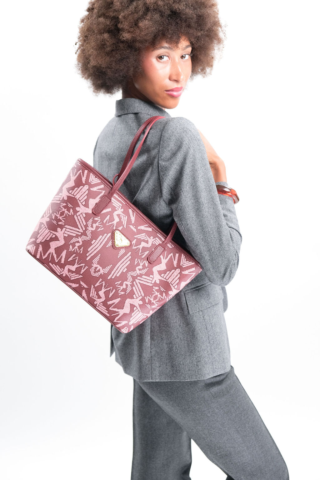 GENF | Shopper Maze bubble antique/gold - frontal