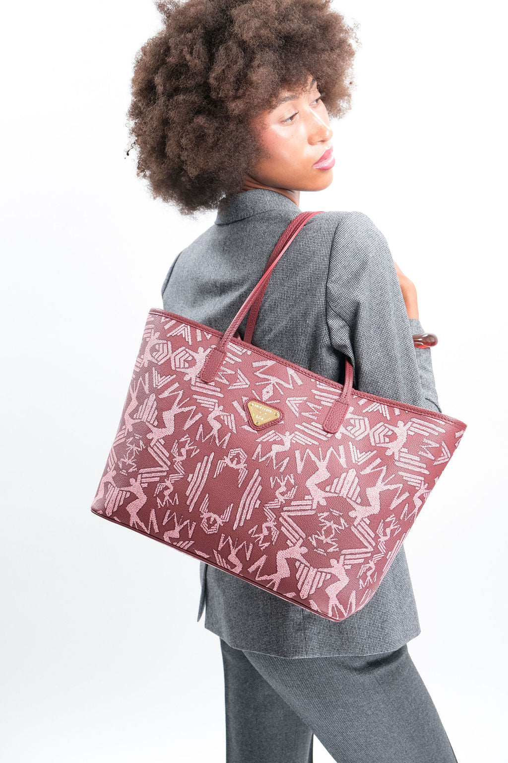 BERN | Shopper Maze bubble antique/gold - frontal