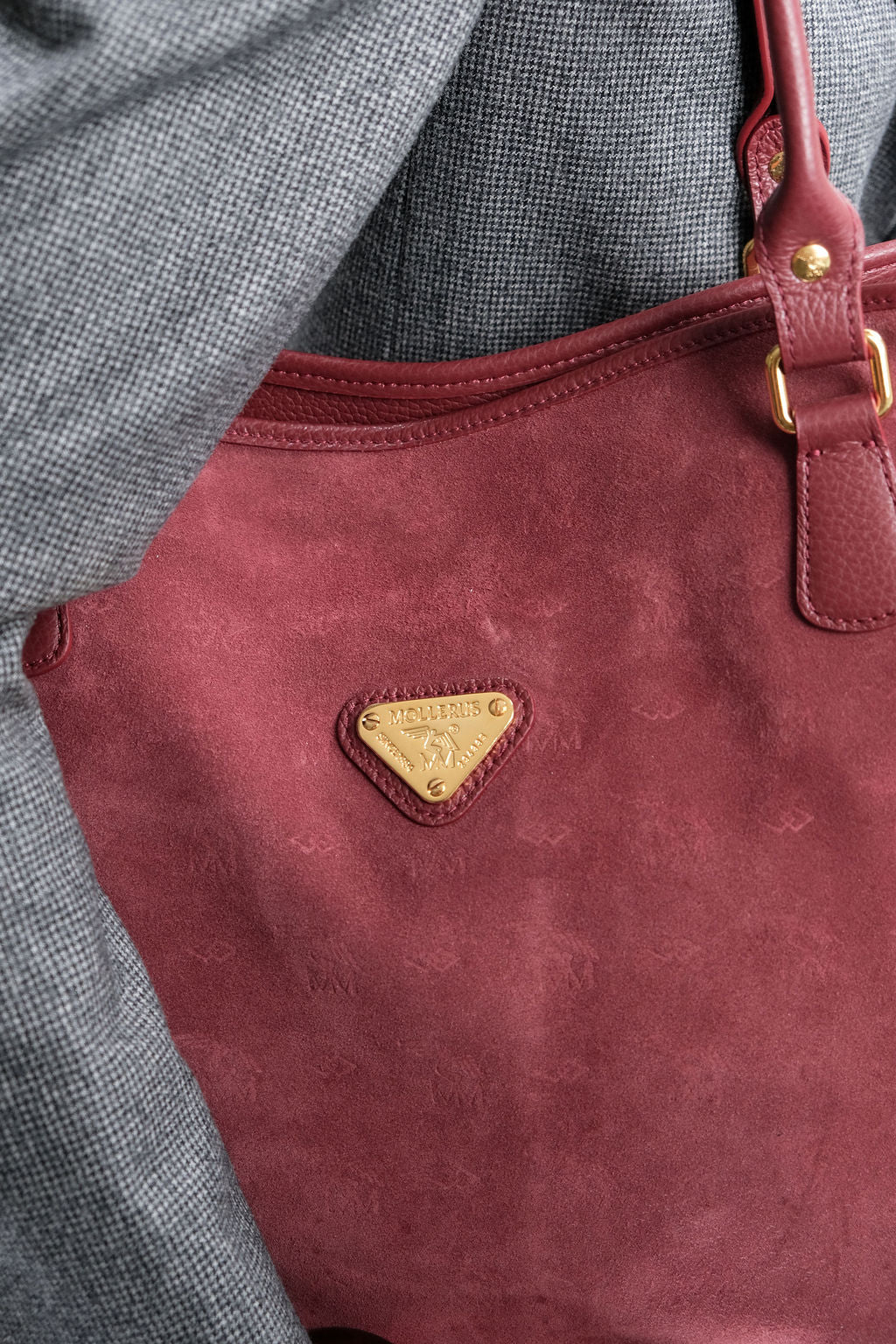 INDIAN SUMMER | Shopper Mollerus Velours antik rot/gold